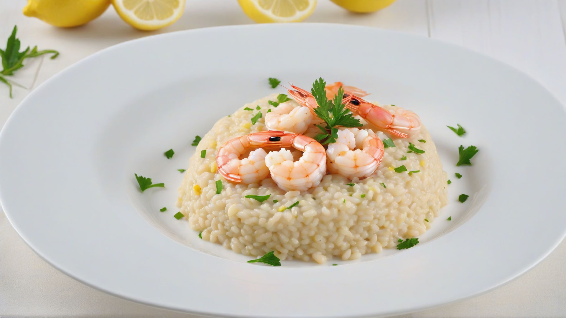 Risotto ai gamberi e limone